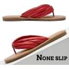 imageWomens Flat Slides Sandals Round Open Toe Slip On Strapy Flip Flop Thong Summer Beach Shoes for WomenRed 022