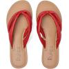 imageWomens Flat Slides Sandals Round Open Toe Slip On Strapy Flip Flop Thong Summer Beach Shoes for WomenRed 022