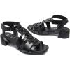 imageWomens Low Heels Chunky Heeled Sandals Prom Summer Block Heel Causal Dressy Ankle Strap Short Shoes Beach Sandal Comfortable Square Open Toe Stylish for LadiesBlack 090