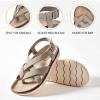 imageWomens Comfort Orthotic Slides Ladies Sandals Platform Fashion Yoga Mat Plantar Slippers Arch Support Essentials Shoes Memory Foam Vacation Soft Cushion Casual FootwearTaupe 224