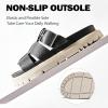imageWomens Comfort Orthotic Slides Sandals Ladies Platform Fashion Yoga Mat Plantar Slippers Arch Support Essentials Shoes Memory Foam Vacation Soft Cushion Casual FootwearBlack 225