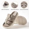 imageWomens Comfort Orthotic Slides Sandals Ladies Platform Fashion Yoga Mat Plantar Slippers Arch Support Essentials Shoes Memory Foam Vacation Soft Cushion Casual FootwearTaupe 225