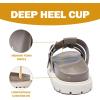 imageWomens Comfort Orthotic Slides Sandals Ladies Platform Fashion Yoga Mat Plantar Slippers Arch Support Essentials Shoes Memory Foam Vacation Soft Cushion Casual FootwearTaupe 225
