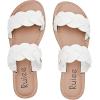 imageWomens Flat Slides SandalsComfortable Casual Summer Beach Shoes Round Open Toe Braided Strap Slippers for WomenBeige 081