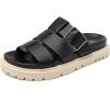 imageWomens Comfort Orthotic Slides Sandals Ladies Platform Fashion Yoga Mat Plantar Slippers Arch Support Essentials Shoes Memory Foam Vacation Soft Cushion Casual FootwearBlack 225