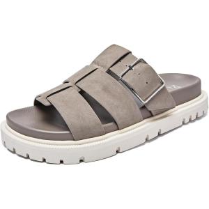 imageWomens Comfort Orthotic Slides Sandals Ladies Platform Fashion Yoga Mat Plantar Slippers Arch Support Essentials Shoes Memory Foam Vacation Soft Cushion Casual FootwearTaupe 225