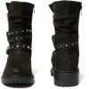 imageWomens Extra Wide Width Ankle Boots True Plus Size Wide Foot Low Heeled Slouchy Booties Comfort Riding Combat Rivet Short Boots for WomenBlack Pu 372