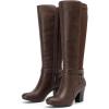 imageWomens Knee High Boots  Casual Chunky Block Heeled Comfortable Round Toe Fall Winter Tall Boots Fashion Dressy Boot for WomenBrown Pu 312
