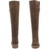 imageWomens Knee High Boots Fashion Flat Long Tall Lengthened Boot Shafts Low Heeled Winter Fall Casual Boots for WomenBrown Pu 979