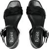 imageWomens Chunky Heeled Sandals  Block Low Heels Summer Ankle Strappy Square Open Toe Dressy Wedding Sandals for WomenBlack 087