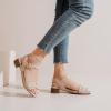 imageWomens Chunky Heeled Sandals  Block Low Heels Summer Ankle Strappy Square Open Toe Dressy Wedding Sandals for WomenTan 087