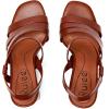 imageWomens Chunky Heeled Sandals  Square Open Toe Ankle Strappy Dressy Pump Heels Wedding Party Shoes for WomenBrown 084