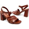 imageWomens Chunky Heeled Sandals  Square Open Toe Ankle Strappy Dressy Pump Heels Wedding Party Shoes for WomenBrown 084
