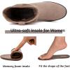 imageWomens Ankle Boots  Slouchy Fashion Low Calf Flat Booties Comfortable Round Toe Fall Winter Casual Short Boots for WomenBeige Mf 974