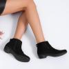 imageAnkle Boots for Women Chunky Heeled Booties Fashion Comfort Round Close Toe Low Mid Heel Winter Fall Ladies Short BootsBlack Mf 981