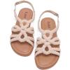 image:imageRuiee Wide Width Sandals for Women Summer Casual Braided Wide Feet Flat Slides Sandal Comfort Slip on Sandals Open Toe Beach Shoes for WomenNude Pu 8010