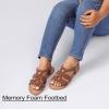 image:imageRuiee Wide Width Sandals for Women Summer Casual Braided Wide Feet Flat Slides Sandal Comfort Slip on Sandals Open Toe Beach Shoes for WomenTan Pu 8010
