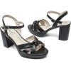 image:imageRuiee Womens Platform Heels Chunky Heeled Sandals Ankle Strappy Round Open Toe Dressy Shoes Wedding Party High Pump Heels for WomenBlack 086
