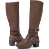 image:imageRuiee Knee High Boots for Women Chunky Heel Casual Comfort Pointed Toe Boot Womens Fashion Fall Winter KneeHigh BootsBrown Zpu 304