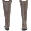 image:imageRuiee Knee High Boots for Women Comfort Stylish Casual Round Toe Tall Riding Combat Boot Classic Fashion Fall Winter KneeHigh Flat BootsGrey Pu 909