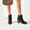 image:imageRuiee Womens Ankle Boots Low Chunky Heeled Booties Casual Comfortable Fall Winter Pointed Closed Toe Short Boots for WomenBlack Mf 978