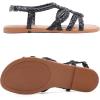 image:imageWide Width Sandals for Women Summer Casual Braided Wide Feet Flat Slides Sandal Comfort Slip on Sandals Open Toe Beach Shoes for WomenBlack Pu 8010