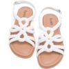 image:imageWide Width Sandals for Women Summer Flat Slides Casual Braided Wide Feet Sandal Comfort Slip on Sandals Open Toe Beach Shoes for WomenWhite Pu 8010