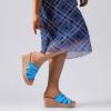 image:imageWide Width Wedges Sandals for Women Summer Platform Wedge Heels Comfort Slip on Sandal Casual Outdoor Womens SandalsBlue 8013