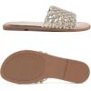 image:imageRuiee Wide Width Sandals for Women Summer Wide Feet Slides Sandal Casual Flat Slides Comfort Braided Slip on Sandals Beach Shoes for WomenGold Pu 774