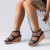 image:imageRuiee Wide Width Wedge Sandals for Women Comfortable Ankle Strap Open Toe Summer Shoes Platform Wedge Dressy Women SandalsBlack 8001