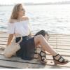 image:imageRuiee Wide Width Wedge Sandals for Women Comfortable Ankle Strap Open Toe Summer Shoes Platform Wedge Dressy Women SandalsBlack 8001