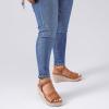 image:imageRuiee Wide Width Wedges Sandals for Women Summer Platform Espadrille Wedge Heels Comfort Wide Feet Sandal Casual Dressy Ankle Strap Womens ShoesBrown 8014