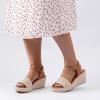 image:imageRuiee Wide Width Wedges Sandals for Women Summer Platform Espadrille Wedge Heels Wide Feet Braided Ankle Strap Womens Dressy SandalBrown 1103