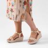 image:imageRuiee Wide Width Wedges Sandals for Women Summer Platform Espadrille Wedge Heels Wide Feet Braided Ankle Strap Womens Dressy SandalGold 0903