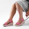 image:imageRuiee Wide Width Wedges Sandals for Women Summer Platform Espadrille Wedge Heels Wide Feet Braided Ankle Strap Womens Dressy SandalPink 0903