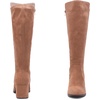 image:imageRuiee Womens Extra Wide Calf Knee High Boots True Wide Width Chunky Heeled Boot Comfortable Plus Size Tall Long Gogo Boots for WomenTan Mf 370