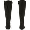 image:imageRuiee Extra Wide Calf Heeled Knee High Boots for Women  Extra Wide Calf True Wide Width Gogo Boots Chunky Heeled Plus Size Classic VersatileBlack Mf 370