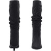 image:imageRuiee Extra Wide Calf Knee High Boots for Women  Extra Wide Calf True Wide Width Kitten Heel Plus Size Classic Versatile Comfort SlouchyBlack Mf 1065
