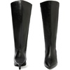 image:imageRuiee Extra Wide Calf Knee High Boots for Women  Extra Wide Calf True Wide Width Kitten Heel Plus Size Classic Versatile ComfortBlack Pu 371