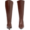 image:imageRuiee Extra Wide Calf Knee High Boots for Women  Extra Wide Calf True Wide Width Kitten Heel Plus Size Classic Versatile ComfortBrown Pu 371