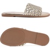 image:imageRuiee Wide Width Flat Sandals for Women  Wide Width Sandals XWide Feet Slides Summer Braided Flat Slides Versatile Fashion ComfortGold Pu 774