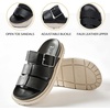 image:imageRuiee Wide Width Wedges Sandals for Women Summer Platform Wedge Heels Comfort Slip on Sandal Casual Outdoor Womens SandalsBlack 225