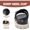 image:imageRuiee Wide Width Wedges Sandals for Women Summer Platform Wedge Heels Comfort Slip on Sandal Casual Outdoor Womens SandalsBlack 225