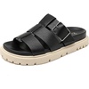 image:imageRuiee Wide Width Wedges Sandals for Women Summer Platform Wedge Heels Comfort Slip on Sandal Casual Outdoor Womens SandalsBlack 225