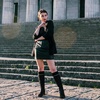 image:imageRuiee Womens Knee High Boots Fall Winter Fashion Boot  Riding Casual Versatile Comfort Stylish Lug Sole Faux Leather Round Toe Side ZipperBlack Zpu 964 New
