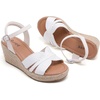 image:imageRuiee Womens Wide Width Wedge Sandals  Wide Width Summer Platform Espadrille Wedge Heels Bowknot Ankle Strap Dressy Wedding PromWhite 8011