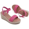 image:imageRuiee Womens Wide Width Wedge Sandals  Wide Width Summer Platform Espadrille Wedge Heels Braided Ankle Strap DressyPink 0903